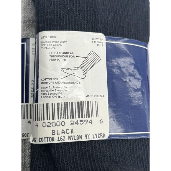 Royal Knights Men's Dress Socks Fits Sizes 10-13 Lot of 3 Red Black Gray NEW - Picture 4 of 5